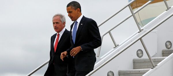 Barack Obama and Bob Corker - Sputnik International
