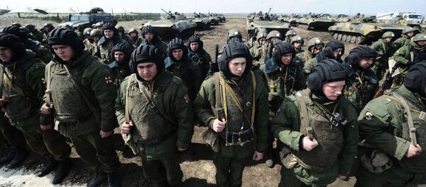 Servicemen of the Internal Troops of the Russian Ministry of Internal Affairs at a training ground in Rostov region, southern Russia. Servicemen of the Internal Troops of the Russian Ministry of Internal Affairs at a training ground in Rostov region, southern Russia. - Sputnik International