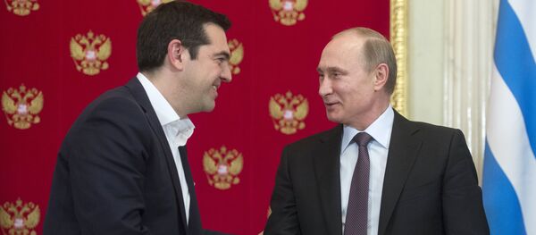Vladimir Putin meets with Greek Prime Minister Alexis Tsipras - Sputnik International