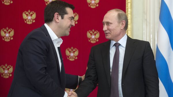 Vladimir Putin meets with Greek Prime Minister Alexis Tsipras - Sputnik International