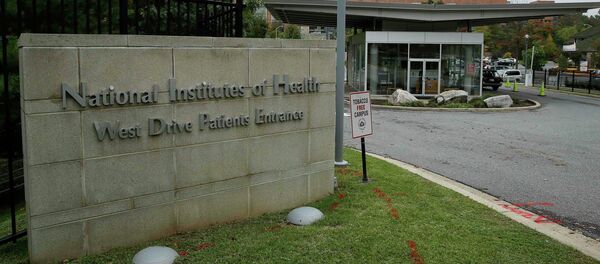 he patient's entrance at the National Institutes of Health is shown in Bethesda, Maryland he patient's entrance at the National Institutes of Health is shown in Bethesda, Maryland - Sputnik International