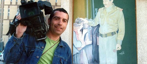An undated handout of Spanish news cameraman Jose Couso who was killed in Baghdad, 08 April 2003 by a shell fired from a US tank into the Palestine Hotel. (File) An undated handout of Spanish news cameraman Jose Couso who was killed in Baghdad, 08 April 2003 by a shell fired from a US tank into the Palestine Hotel. (File) - Sputnik International