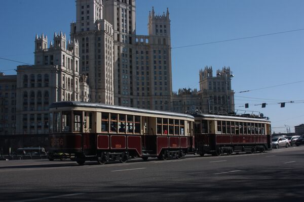 A Streetcar Named Moscow: Russian Capital Holds Annual Tram Parade - Sputnik International