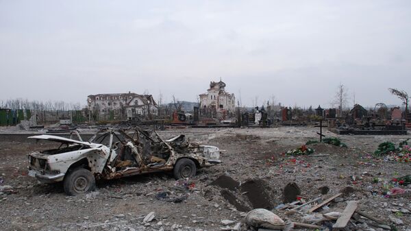 The Iversky Convent, located near the Donetsk airport, was destroyed by an artillery attack. - Sputnik International