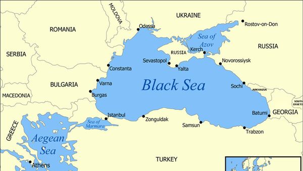 Black Sea map - Sputnik International