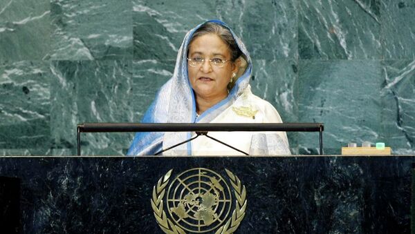 Bangladeshi PM Sheikh Hasina (since Jan 6, 2009) is the daughter of the first president of Bangladesh. As opposition leader, she was the target of an assassination attempt in 2004. In 2007, she was arrested for corruption charges by the caretaker government. - Sputnik International