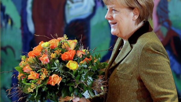 Angela Merkel (since Nov 22, 2005) is Germany's first woman Chancellor. In 2007, Merkel chaired the G8, the second woman after Margaret Thatcher to do so. Described as 'the de facto leader of the EU' she has been ranked as the world's second most powerful person by Forbes magazine in the past, the highest ranking ever for a woman. - Sputnik International