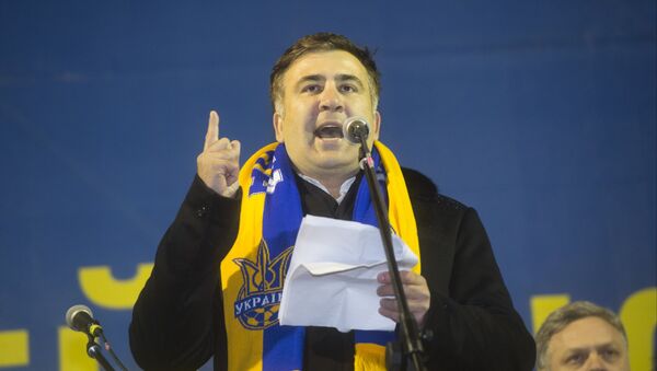 Former Georgian President Mikhail Saakashvili has reportedly met a group of former Georgian soldiers involved in the fighting in eastern Ukraine - Sputnik International