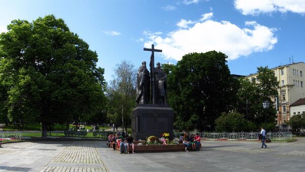 Ilinskiy Square - Monument to Cyril and Methodius - Sputnik International