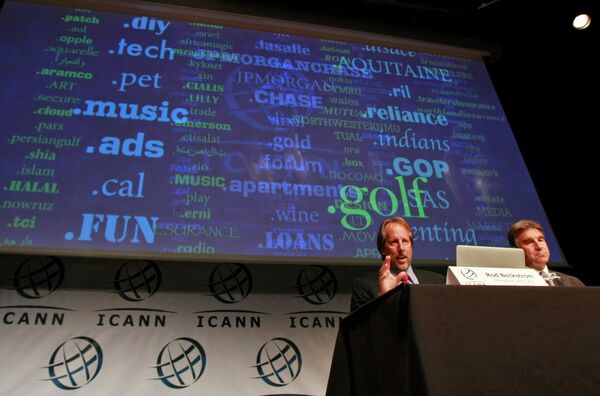 ICANN President and Chief Executive Rod Beckstrom speaks on expanding the number of domain name suffixes during a press conference in London. ICANN President and Chief Executive Rod Beckstrom speaks on expanding the number of domain name suffixes during a press conference in London. - Sputnik International