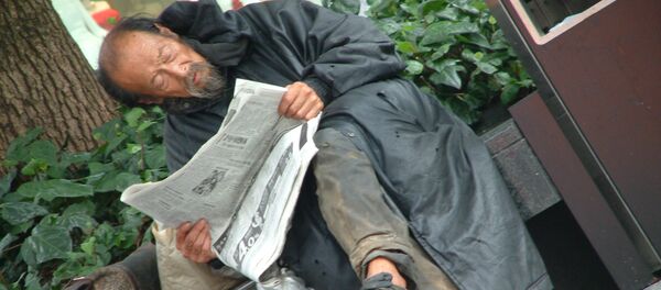 Homeless man in Tokyo Homeless man in Tokyo - Sputnik International