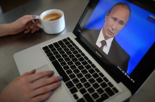 Broadcast of Direct Line with Vladimir Putin Broadcast of Direct Line with Vladimir Putin - Sputnik International