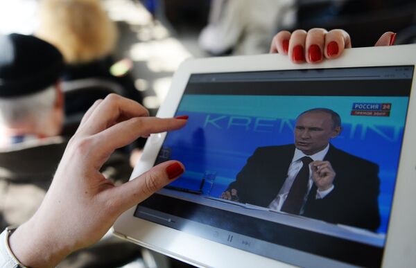 Broadcast of Direct Line with Vladimir Putin Broadcast of Direct Line with Vladimir Putin - Sputnik International