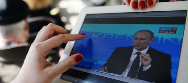 Broadcast of Direct Line with Vladimir Putin Broadcast of Direct Line with Vladimir Putin - Sputnik International