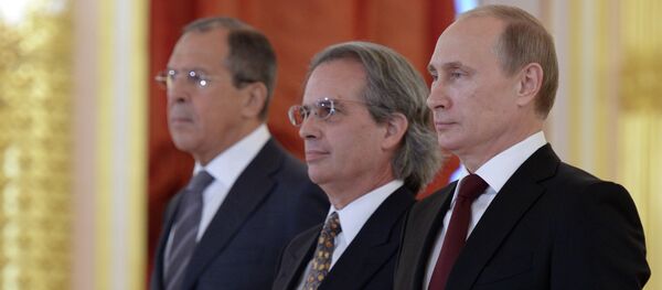 Ceremony of presenting credentials to Russian President Vladimir Putin Ceremony of presenting credentials to Russian President Vladimir Putin - Sputnik International