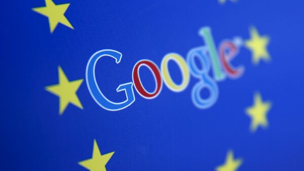 Google and European Union logos - Sputnik International