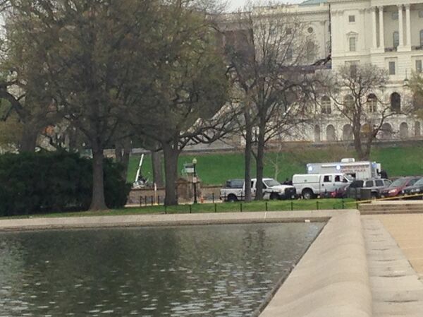 Images of the incident were captured by Sputnik reporter Leandra Bernstein.  - Sputnik International