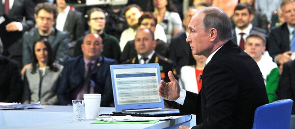 President Putin Holds Annual Q&A Session President Putin Holds Annual Q&A Session - Sputnik International