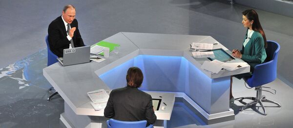 President Putin Holds Annual Q&A Session President Putin Holds Annual Q&A Session - Sputnik International