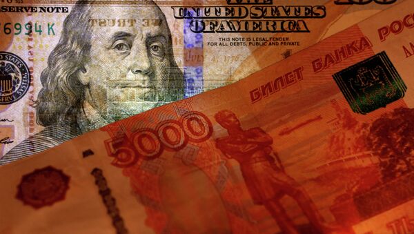 Banknotes of the USA and Russia - Sputnik International