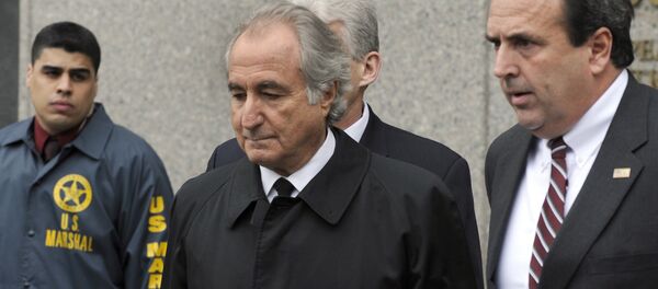 Disgraced Wall Street financier Bernard Madoff leaves US Federal Court after a hearing on March 10, 2009 in New York Disgraced Wall Street financier Bernard Madoff leaves US Federal Court after a hearing on March 10, 2009 in New York - Sputnik International