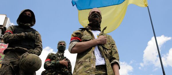 Supporters of the Right Sector radical movement - Sputnik International