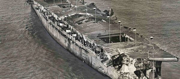 An aerial view of ex-USS Independence - Sputnik International