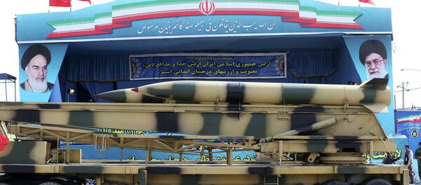 Missiles are displayed by the Iranian army in a military parade marking National Army Day Missiles are displayed by the Iranian army in a military parade marking National Army Day - Sputnik International