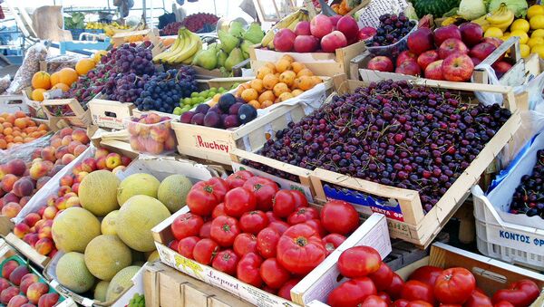 Greek fruit and vegetables market - Sputnik International
