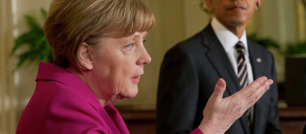 President Barack Obama (right) and German Chancellor Angela Merkel President Barack Obama (right) and German Chancellor Angela Merkel - Sputnik International