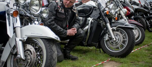 Motorcyclists attend a mass during the annual Polish motorcyclists pilgrimage to the Jasna Gora monastery, the country's greatest place of pilgrimage hosting the Black Madonna of Czestochowa in Czestochowa, Poland, April 19, 2015 Motorcyclists attend a mass during the annual Polish motorcyclists pilgrimage to the Jasna Gora monastery, the country's greatest place of pilgrimage hosting the Black Madonna of Czestochowa in Czestochowa, Poland, April 19, 2015 - Sputnik International