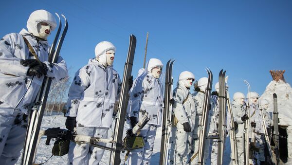 Training of cadets in the Arctic division DVVKU - Sputnik International