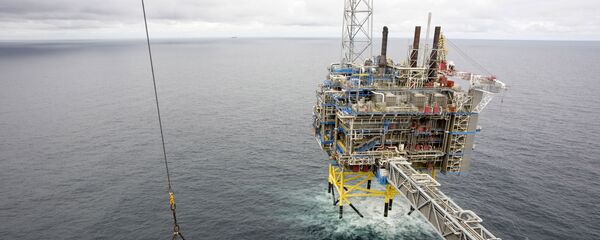A container is lifted by a crane on May 15, 2008 on the Sleipner gas platform, some 250 kms off Norway's coast in the North Sea A container is lifted by a crane on May 15, 2008 on the Sleipner gas platform, some 250 kms off Norway's coast in the North Sea - Sputnik International
