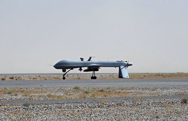 US Predator unmanned drone armed with a missile US Predator unmanned drone armed with a missile - Sputnik International