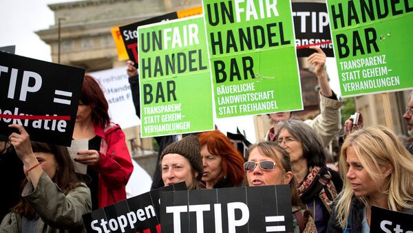 Anti-TTIP demonstration in Germany - Sputnik International