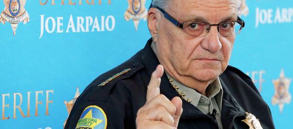In this Dec. 18, 2013, file photo, Maricopa County Sheriff Joe Arpaio speaks at a news conference at Maricopa County Sheriff's Office Headquarters in Phoenix In this Dec. 18, 2013, file photo, Maricopa County Sheriff Joe Arpaio speaks at a news conference at Maricopa County Sheriff's Office Headquarters in Phoenix - Sputnik International