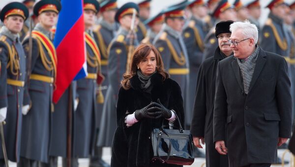 Argentine President Cristina Fernandez de Kirchner arrives in Moscow - Sputnik International