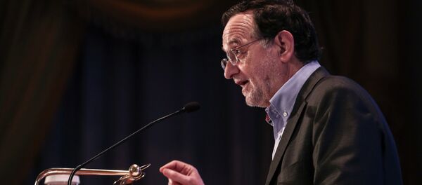 Greece's energy and environment minister Panagiotis Lafazanis addresses the audience during an energy conference in Athens, on Wednesday, March 11, 2015 - Sputnik International