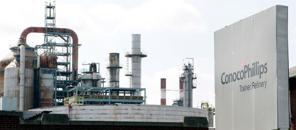 ConocoPhillips refinery in Trainer, Pa., near Philadelphia ConocoPhillips refinery in Trainer, Pa., near Philadelphia - Sputnik International