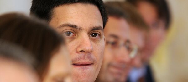 Britain's Foreign Secretary David Miliband attends a meeting with Russian Foreign Minister Sergey Lavrov in Moscow on November 2, 2009 Britain's Foreign Secretary David Miliband attends a meeting with Russian Foreign Minister Sergey Lavrov in Moscow on November 2, 2009 - Sputnik International