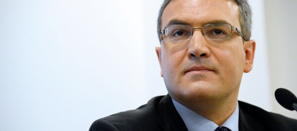 French far-right National Front's (FN) party candidate for the May 2014 European elections in the Ile de France (Paris region) and French nationals abroad lists, Aymeric Chauprade, expert in geopolitics, poses after a press conference on January 21, 2014 in Paris French far-right National Front's (FN) party candidate for the May 2014 European elections in the Ile de France (Paris region) and French nationals abroad lists, Aymeric Chauprade, expert in geopolitics, poses after a press conference on January 21, 2014 in Paris - Sputnik International