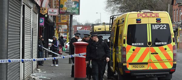 Police personnel in Liverpool, northwest England Police personnel in Liverpool, northwest England - Sputnik International