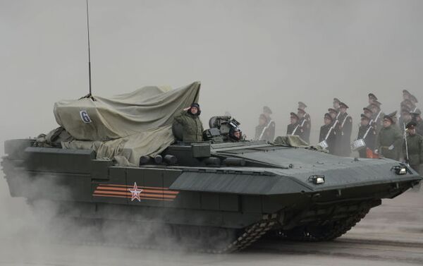 The Armata IFV during training to Parade of the Victory - Sputnik International