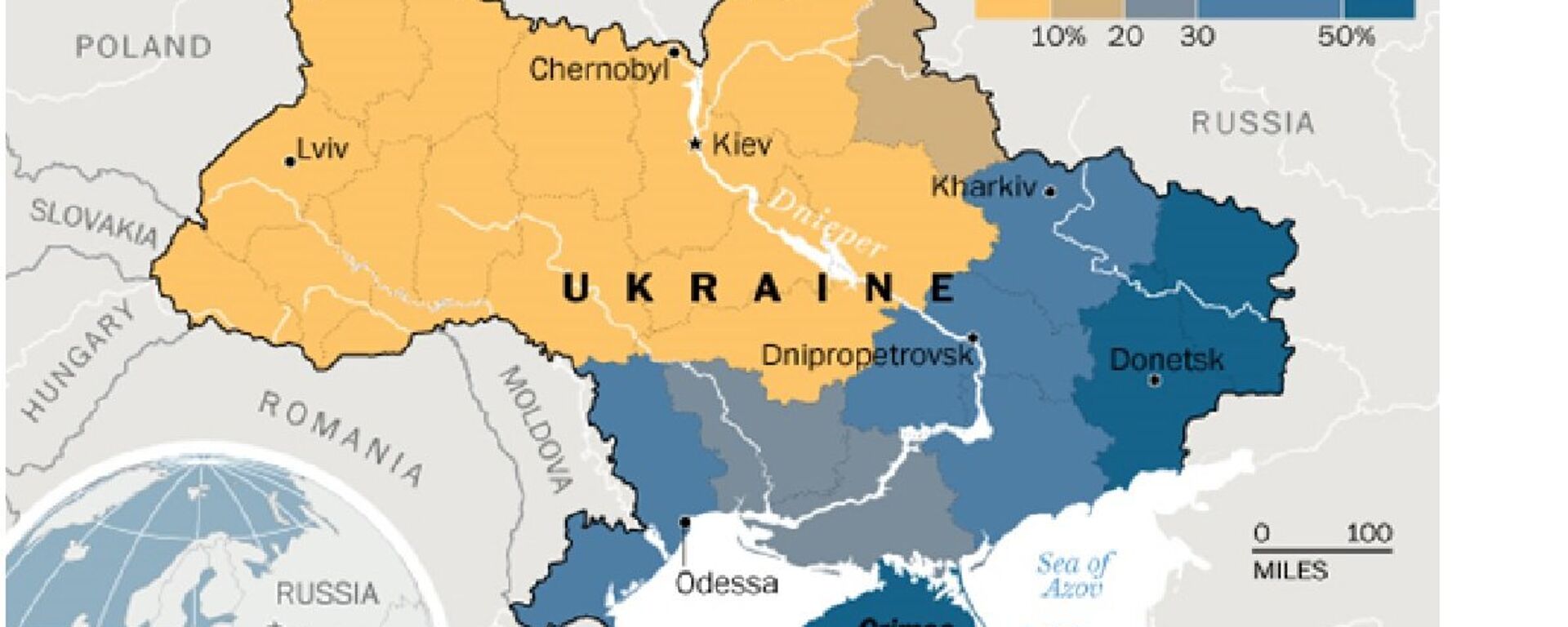 Map of Ukraine  - Sputnik International, 1920, 23.09.2022