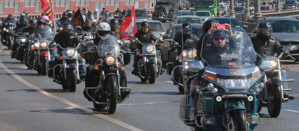 Night Wolves' road trip Night Wolves' road trip - Sputnik International