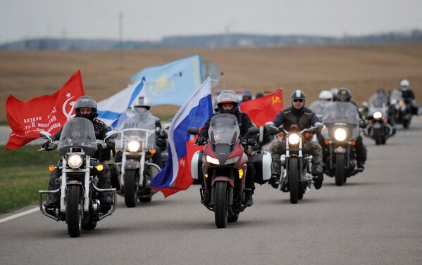 From Moscow to Berlin on Bikes: Night Wolves' Victory Day Rally - Sputnik International
