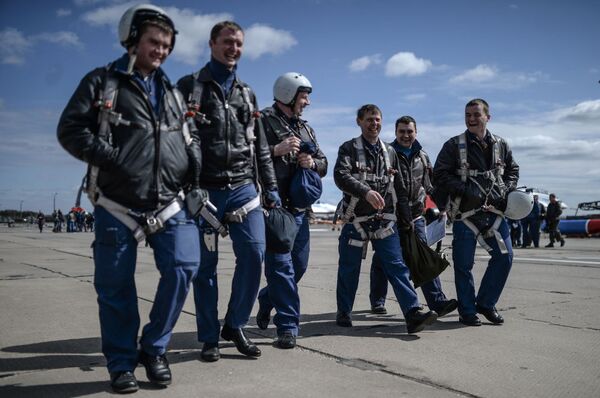 Pilots at the Kubinka military airfield - Sputnik International