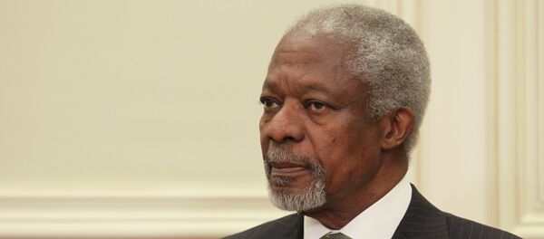 Dmitry Medvedev meets with Kofi Annan in Moscow Dmitry Medvedev meets with Kofi Annan in Moscow - Sputnik International