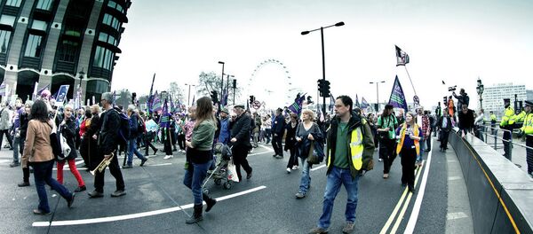 A protest in London, UK A protest in London, UK - Sputnik International