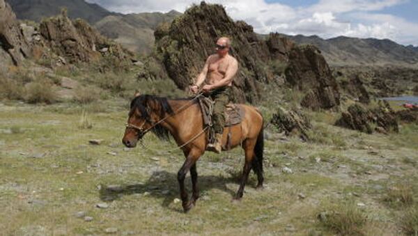 Vladimir Putin on vacation in Tyva Republic - Sputnik International
